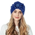 thumbnail image 1 of iHPH7 Chemo Headwear for Women Cancer Hats for Women Chemo Head Wraps for Black Women African Turbans for Women Turban Headbands for Women, Blue One Size, 1 of 4