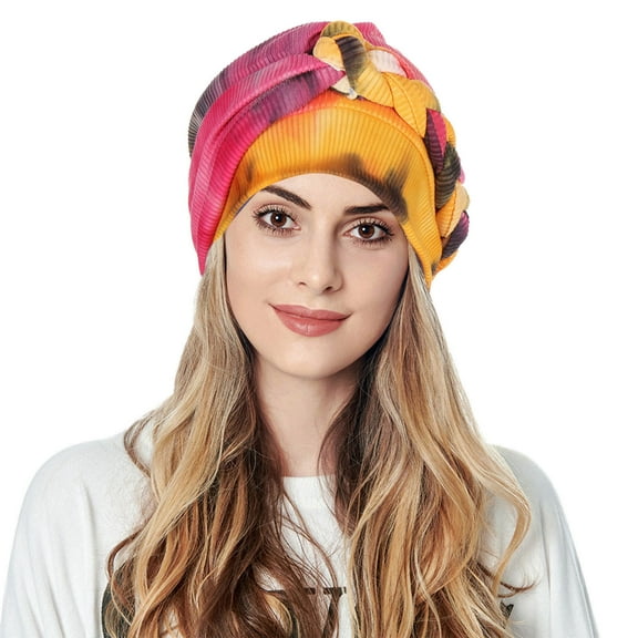 iHPH7 Chemo Turbans for Women African Turbans for Women Turbans for Women Scarf for Women Head Wrap Head Coverings for Women, Hot Pink One Size
