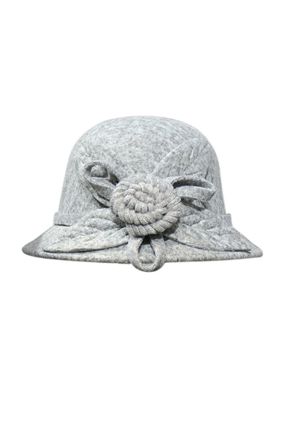 Cloche Hats for Women Church Hats for Women Fancy Hats for Women 1950s Accessories for Women Winter Hats for Women, Gray M