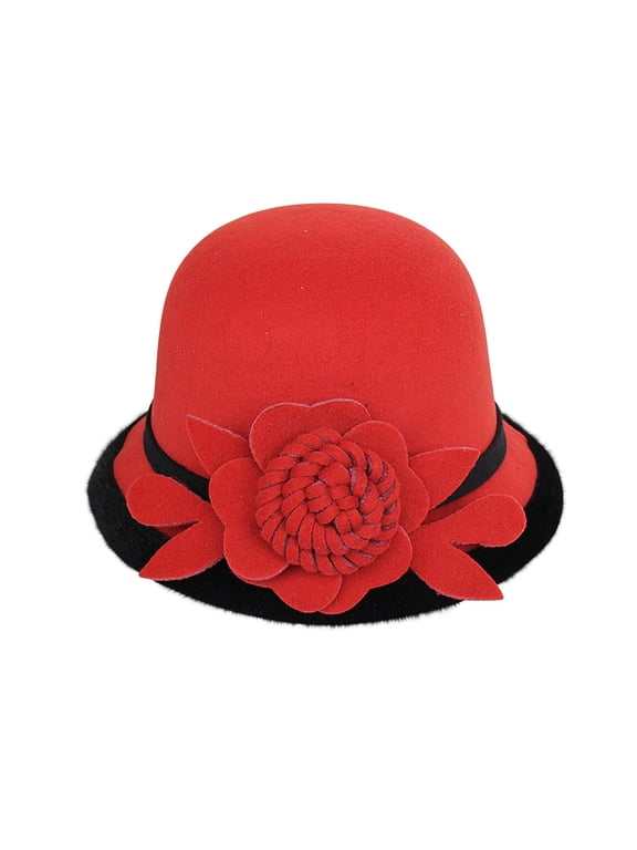 Cloche Hats for Women Felt Hat 1950s Accessories for Women Church Hats for Women Bucket Hats for Woman, R M
