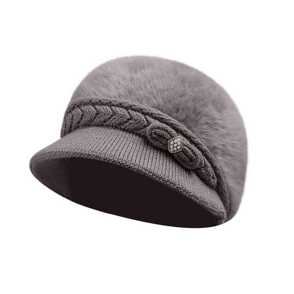 iHPH7 Cloche Hats for Women Womens Winter Hat Beanie for Women Winter Accessories for Women Warm Hats for Women Knit Hat Tea Party Hat Khaki One Size