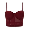 thumbnail image 1 of iHPH7 Corset Tops for Women, Tank Top with Built in Bra for Women, Crop Tank Tops for Women, Going Out Tops for Women, Shelf Bra Tank Tops for Women, Red 3 XL, 1 of 4