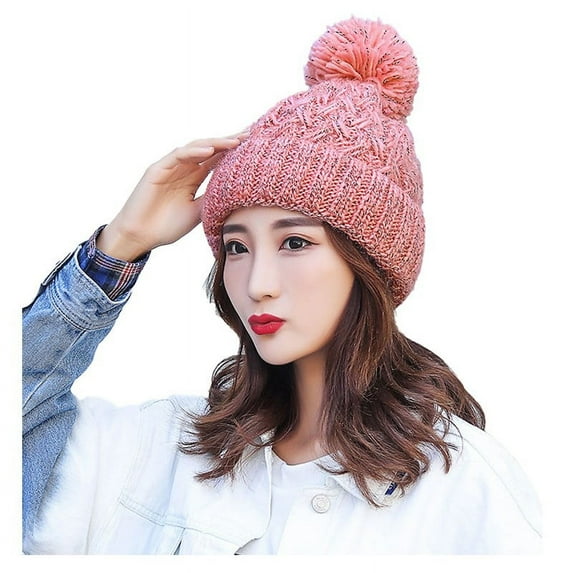 iHPH7 Cute Beanies for Women Wool Beanies for Men Y2k Hat Beenies Hats Beanies Y2k Knit Beanie Womens Beanie Hats Pink One Size