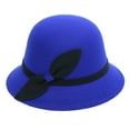 thumbnail image 1 of iHPH7 Derby Hats for Women Vintage Hats for Women Church Hats for Women Chemo Headwear for Women 1950s Accessories for Women, Dark Blue One Size, 1 of 2