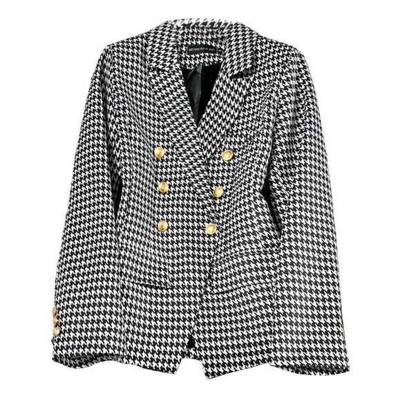 iHPH7 Double Breasted Blazer Women Fitted Blazers for Women Fall Clothes for Women Fall Jackets for Women Womens Work Wear Fall Blazers for Women Blazers for Work Casual Gray XXL