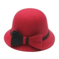 thumbnail image 1 of iHPH7 Dress Hats for Women Felt Hat Cloche Hats for Women Chemo Headwear for Women Winter Hats for Women, A A, 1 of 3