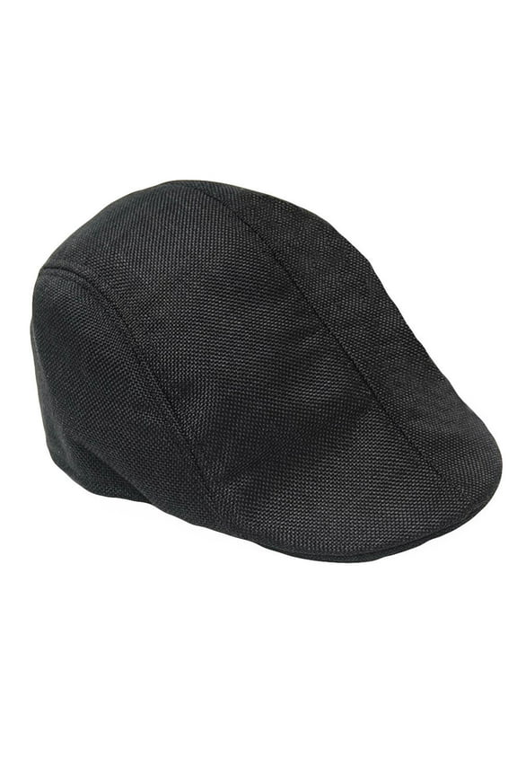 Driving Hats for Men Newsboy Cap for Men Paperboy Hat Flat Cap Cabbie Hats for Men, Black One Size