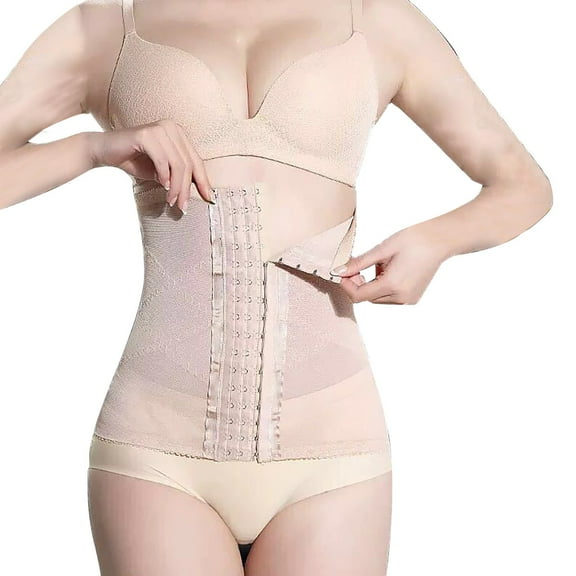 iHPH7 Fajas Postparto Para Mujer Shapewear for Women Fajas Moldeadoras De Cintura y Abdomen Postpartum Shapewear Tummy Control Shapewear Waist Trainer for Women Waist Cinchers Beige L