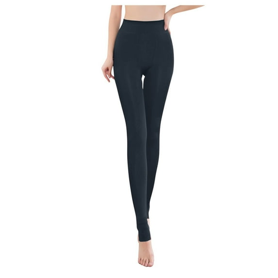 iHPH7 Fleece Lined Leggings Women Stirrup Leggings Cold Weather Leggings for Women Tummy Control Leggings for Women High Waisted Leggings for Women Winter Yoga Pants Women Gray XXL
