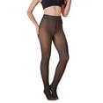 thumbnail image 1 of iHPH7 Fleece Lined Tights Women Sheer Fleece Lined Tights Skin Colored Tights Fleece Tights Thick Tights for Women Sheer Tights Thermal Tights Khaki L, 1 of 9