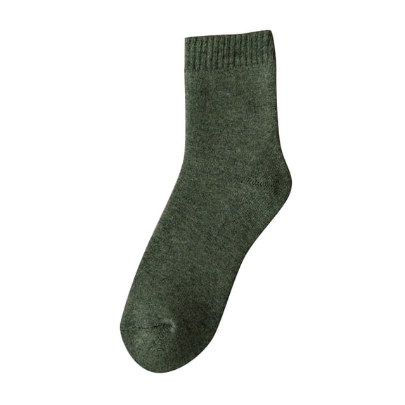 iHPH7 Fleece Socks Women Warm Womens Socks Fleece Lined Socks Winter Socks for Women Thermal Warm Stockings for Women Winter Socks for Women Crew Socks Green One Size