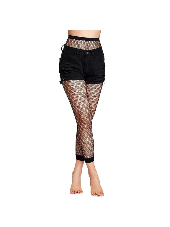 Footless Fishnets Pantyhose for Women Footless Tights Nylon Stockings for Women Fishnet Stockings for Women Fishnet Tights Panty Hose E A