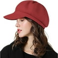 thumbnail image 1 of iHPH7 French Beret Hats for Women Beret Hats for Women Wool Hat Newsboy Cap French Hat, Wine M, 1 of 5