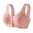 thumbnail image 1 of iHPH7 Front Closure Bras for Older Women Convenient Snap Full Coverage Senior Comfort Bras Daisy Bras for Older Women Supportive Convenient Bralettes Post Surgery Bra Soft Hot Pink 38, 1 of 3