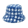 thumbnail image 1 of iHPH7 Furry Hat Furry Bucket Hat Women's Hats Warm Hats for Women Sun Hat, Blue One Size, 1 of 5