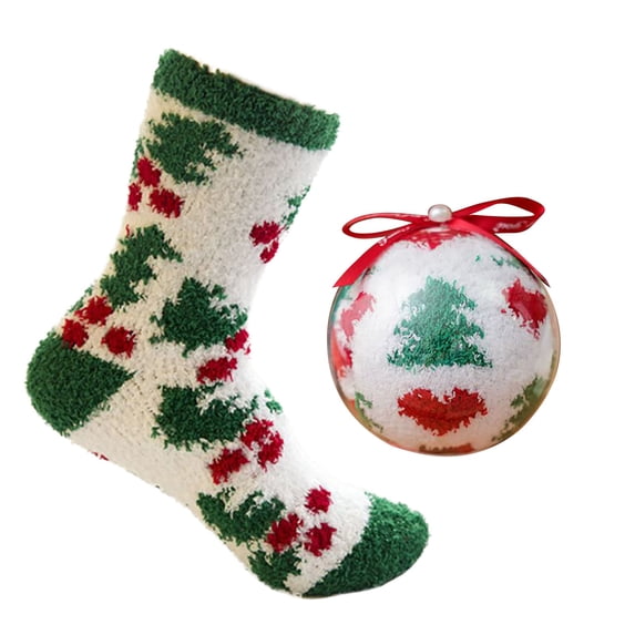 iHPH7 Fuzzy Socks Women Christmas Socks for Women Cute Crew Socks for Women Fuzzy Slipper Socks Xmas Gifts for Women Fluzzy Socks House Socks for Women Indoor Beige One Size