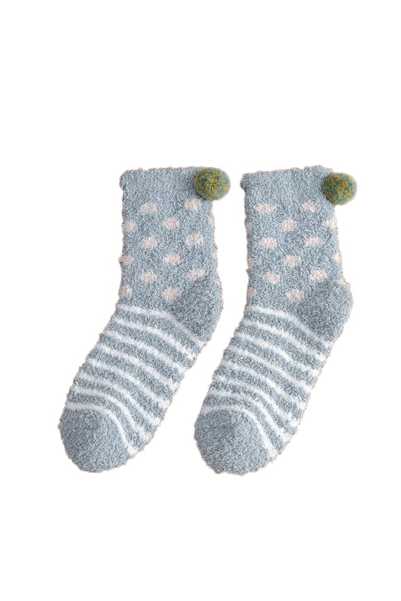 Fuzzy Socks Women's Crew Socks House Socks for Women Indoor Soft Socks Above Ankle Socks Women Cute Socks for Women Casual Socks for Women A One Size