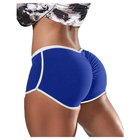 iHPH7 Gym Shorts Women, Booty Shorts for Women, Butt Lifting Shorts, Athletic Shorts for Women, Running Shorts for Women, Blue XXL