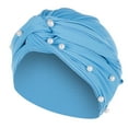thumbnail image 1 of iHPH7 Hair Accessories for Women Head Wrap Scarf Head Scarf for Women's Hair African Head Wraps for Black Women Turbans for Women, Blue One Size, 1 of 2