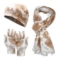 thumbnail image 1 of iHPH7 Hat Gloves Scarf Set Women Winter Hat Gloves Scarf Set Beanie Knit Hat Winter Scarf Warm Gloves Winter Accessories Khaki One Size, 1 of 6