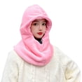 thumbnail image 1 of iHPH7 Hat and Scarf Set for Women Winter Hats for Women Gorros De Frio Para Mujeres Hooded Scarf for Women One Piece Cold Scarf Hats Winter Scarf Hat with Scarf Attached Pink One Size, 1 of 9