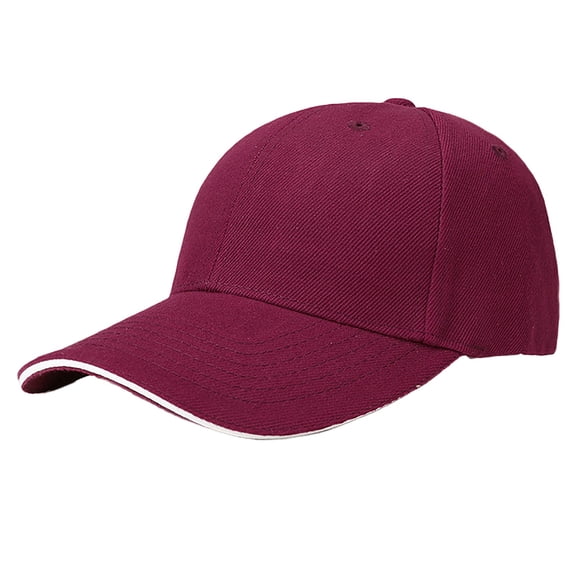 iHPH7 Hat for Women Men's Trucker Hats Women Trucker Hats for Summer Snapback Hat Brim Hats for Men, Wine A