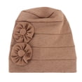 thumbnail image 1 of iHPH7 Head Coverings for Women Head Turbans for Women Cancer Headwear for Women Chemo Caps for Women Cancer Hats for Women Chemo, Khaki One Size, 1 of 6