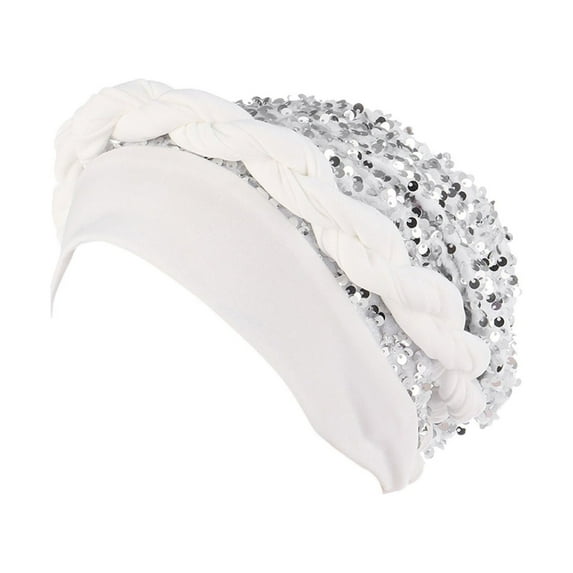 iHPH7 Head Coverings for Women Head Wrap Scarf Turbans for Women with Cancer Scarf for Women Head Wrap Cancer Head Wraps for Women, White One Size