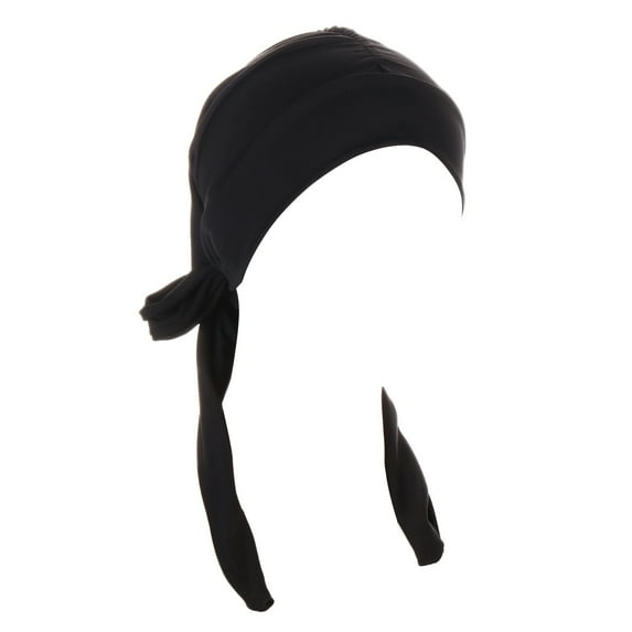 iHPH7 Head Coverings for Women Turbans for Women with Cancer Head Scarf for Women's Hair Turban Head Wraps for Women Hair Turban, Black One Size