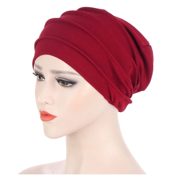 iHPH7 Head Covers for Chemo Patients Head Wraps for Black Women African Turbans for Women Chemo Headwear for Women Head Turbans for Women, Red One Size