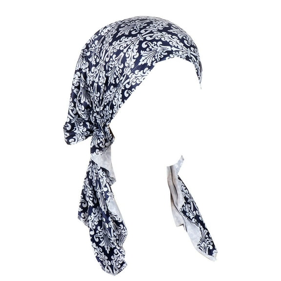 iHPH7 Head Scarf Hair Turban Head Coverings for Women Head Wraps for Cancer Patients Women Hair Accessories for Women, Navy One Size