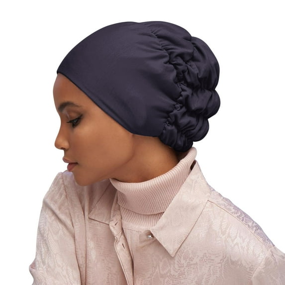 iHPH7 Head Scarf for Women Head Turbans for Women Cancer Hats for Women Chemo Scarf for Women Head Wrap Head Covers for Chemo Patients, Navy One Size