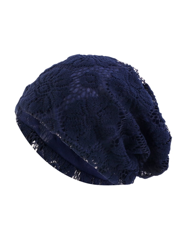 Head Scarf for Women Head Wrap Scarf Head Coverings for Women Chemo Cancer Care Gifts for Women African Head Wraps, Navy One Size