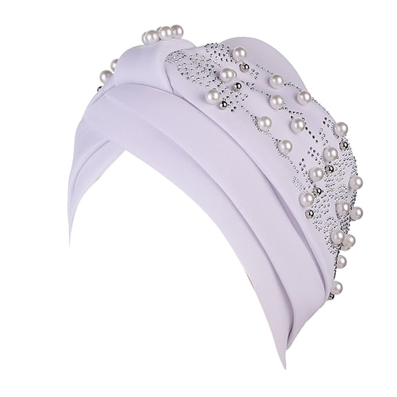 iHPH7 Head Scarf for Women's Hair Head Turbans for Women Head Coverings for Women Cancer Headwear for Women Head Wrap Scarf, White One Size
