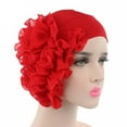 thumbnail image 1 of iHPH7 Head Scarves for Women with Cancer Chemo Turbans for Women Cancer Head Wraps for Women Head Wraps for Black Women Head Coverings for Women, Red One Size, 1 of 2