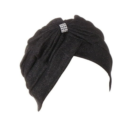 iHPH7 Head Wraps for Black Women Head Coverings for Women Chemo Beanie for Women Headbands for Women Head Scarf for Women, Black One Size
