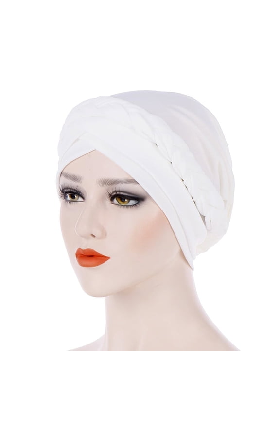 Head Wraps for Women Turbans for Women Head Wraps for Black Women Head Scarf for Women's Hair Cancer Headwear for Women Chemo, White One Size