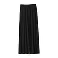 thumbnail image 1 of iHPH7 High Waisted Pants for Women, Flowy Pants for Women, Beach Pants for Women, Elastic Waist Pants for Women, Lightweight Summer Pants Women, Black XXL, 1 of 3