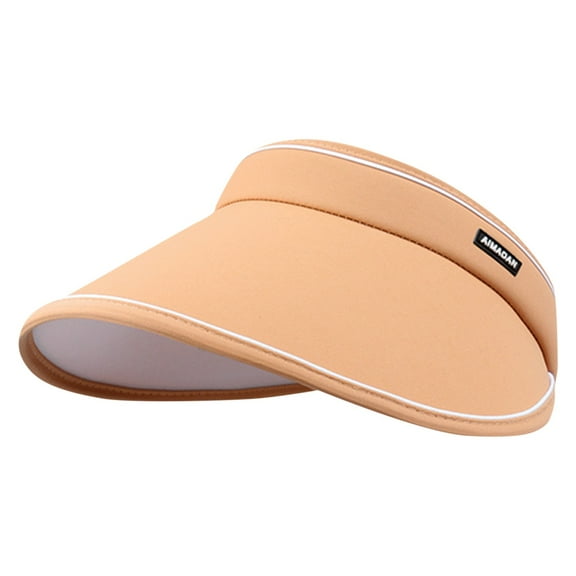 iHPH7 Hiking Hat Women Uv Protection Womens Hats with Brim Sun Visor Hat for Women Womens Sun Hat Beach Visors for Women, Orange One Size