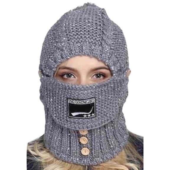 iHPH7 Hooded Scarf for Women Winter Accessories for Women One Piece Cold Scarf Hats Neck Warmer Winter Hats for Women Hat Scarf Hat and Scarf Set for Women Gray One Size