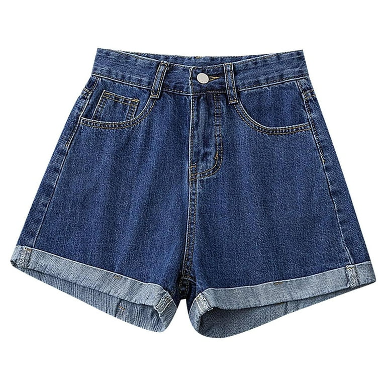 iHPH7 Jean Shorts Womens, High Waisted Denim Shorts Women, Wide
