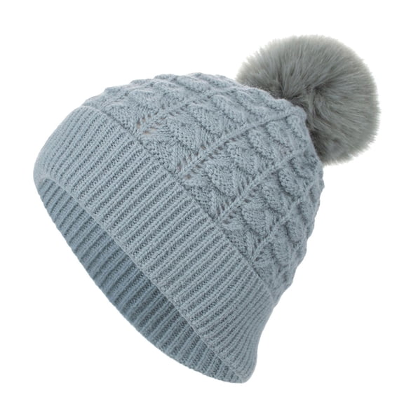 iHPH7 Knit Cap Skull Cap for Winter Hats for Women Beanie Skull Cap Beanie Winter Beanies for Women Y2k Beanie Blue One Size