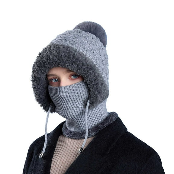 iHPH7 Knit Hat Beanie Hats for Men Winter Caps for Men Beanie Hat Skull Caps for Men Winter Hats for Women Cold Weather Knitted Hat Gray One Size