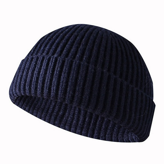 iHPH7 Knit Hat Knit Beanie Beenies Hats Beanie Skull Hat Skull Cap Beanie Winter Beanie Navy One Size