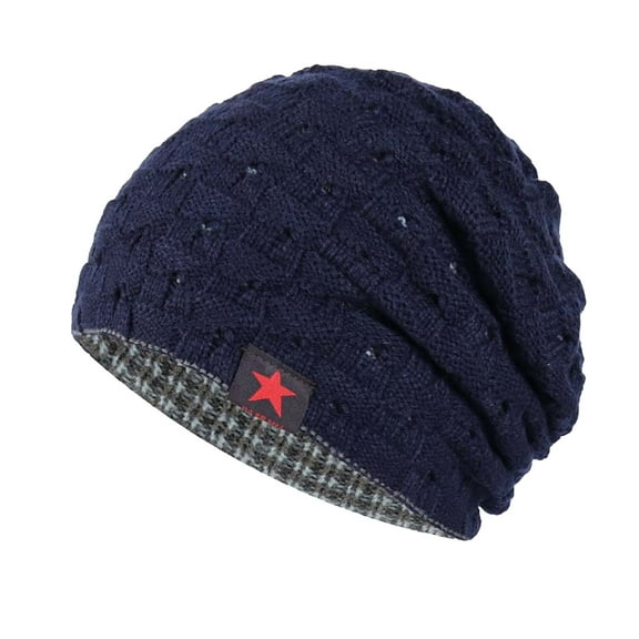 iHPH7 Knit Hat Winter Hats for Women Cold Weather Beanie Hats for Men Winter Hats for Women Knitted Hat Winter Caps for Women Womens Winter Hat Navy One Size