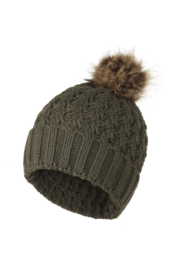 Knitted Hat Watch Cap Winter Caps for Women Womens Caps and Hats Womens Beanie Hats Cute Beanies for Women Wool Hat Green One Size