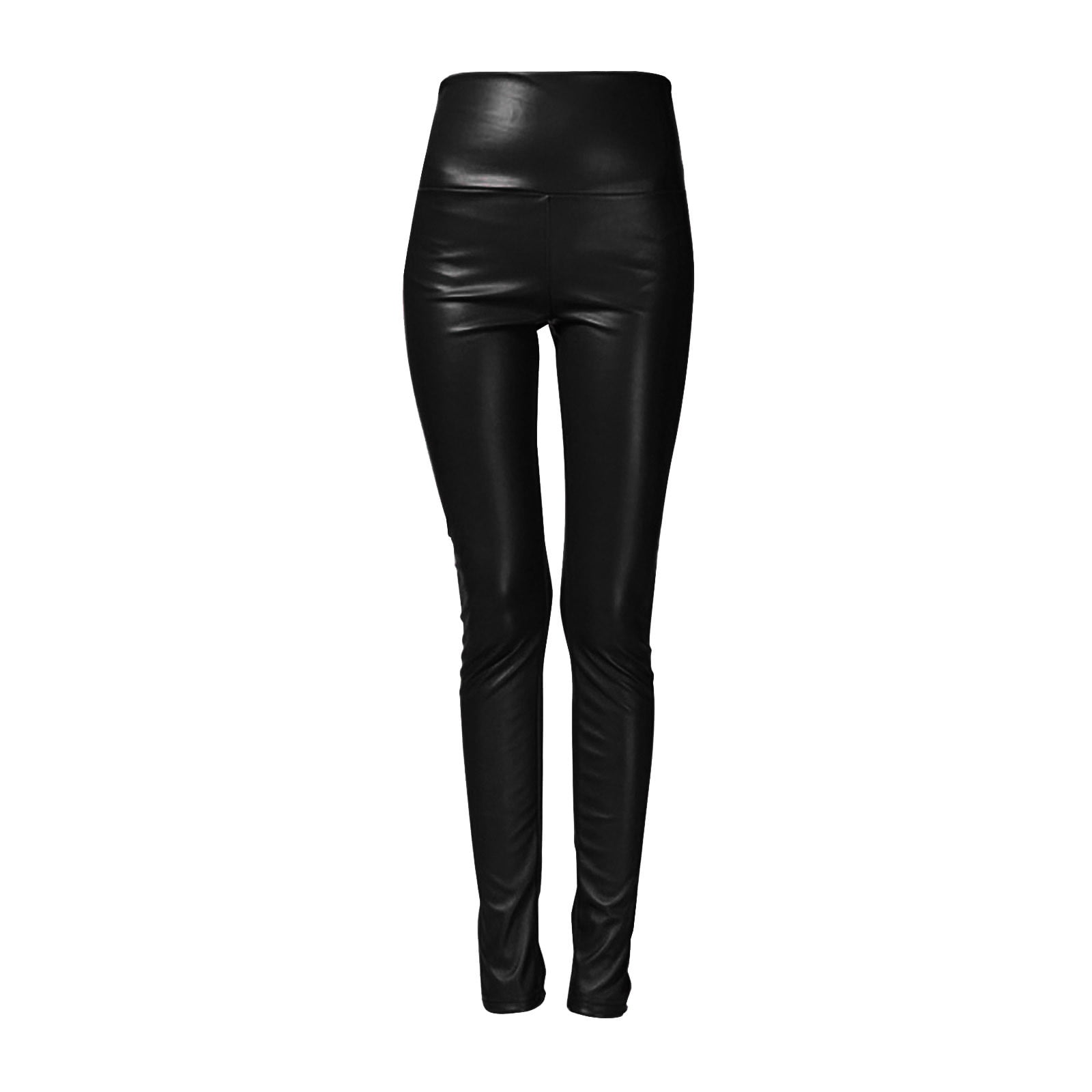 iHPH7 Leather Leggings Faux Leather Leggings for Women Yoga Leggings for Women Yoga Pants Women Leather Outfits for Women High Waisted Leggings for Women High Waisted Leather Leggings Black XXL