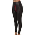 thumbnail image 1 of iHPH7 Leather Leggings for Women Faux Leather Leggings Pleather Leggings High Waisted Leather Pants High Waisted Leather Leggings Leather Pants for Women Leggings for Women Tummy Control Black 3 3XL, 1 of 8