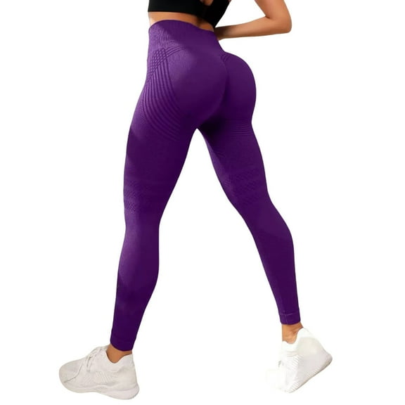 iHPH7 Leggings for Women Tummy Control Running Leggings for Women Soft Leggings for Women Workout Leggings for Women Athletic Wear Women High Waisted Leggings for Women Purple S