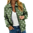 thumbnail image 1 of iHPH7 Lightweight Jacket Women Womens Jacket Collared Jacket Women's Outerwear Zip Up Jackets for Women Going Out Jackets for Women Fall Clothes Light Green M, 1 of 4